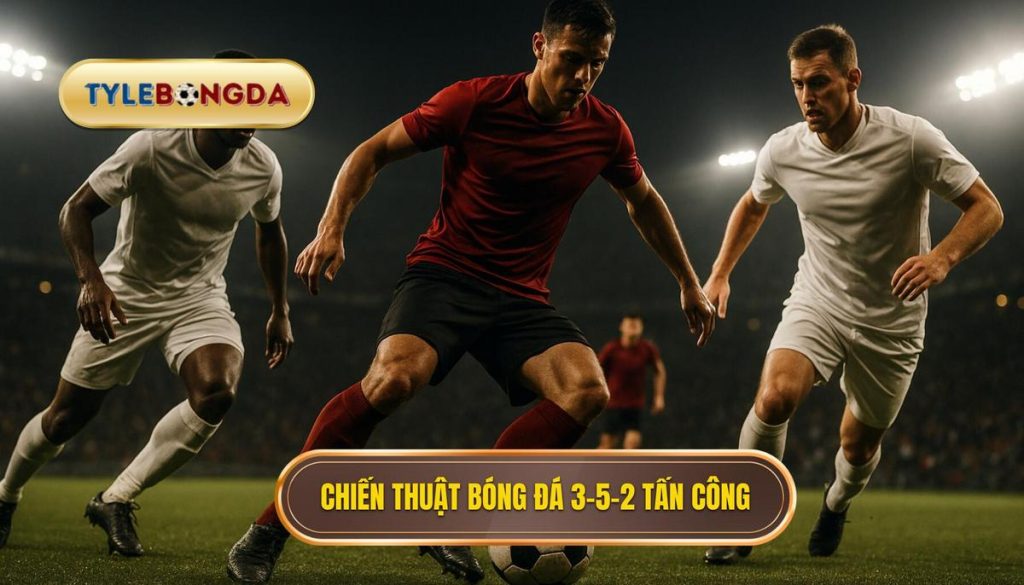 Chiến thuật bóng đá 3-5-2 tấn công