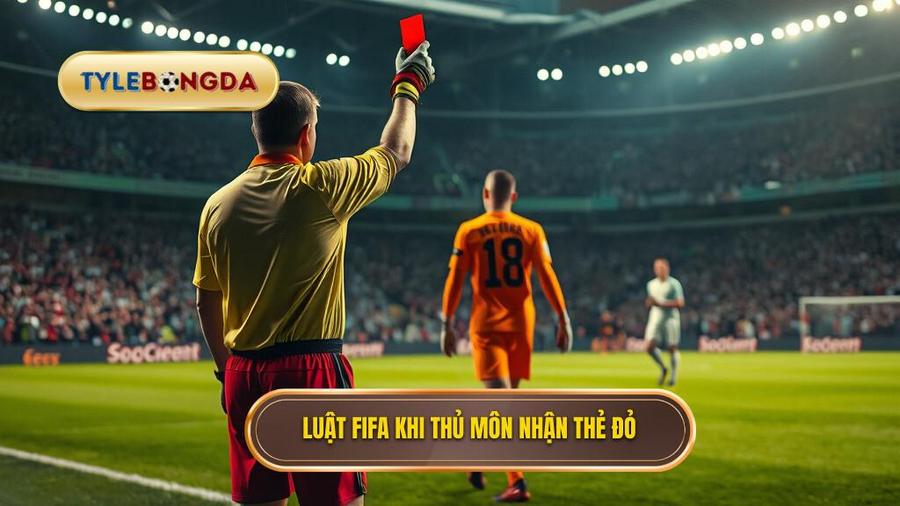 Luật FIFA quy định thế nào khi thủ môn bị truất quyền thi đấu?