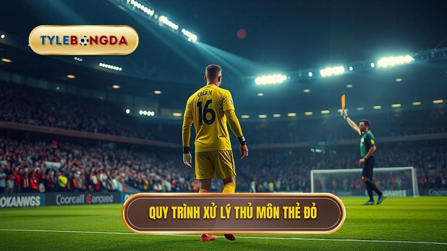 Quy trình xử lý khi thủ môn bị thẻ đỏ